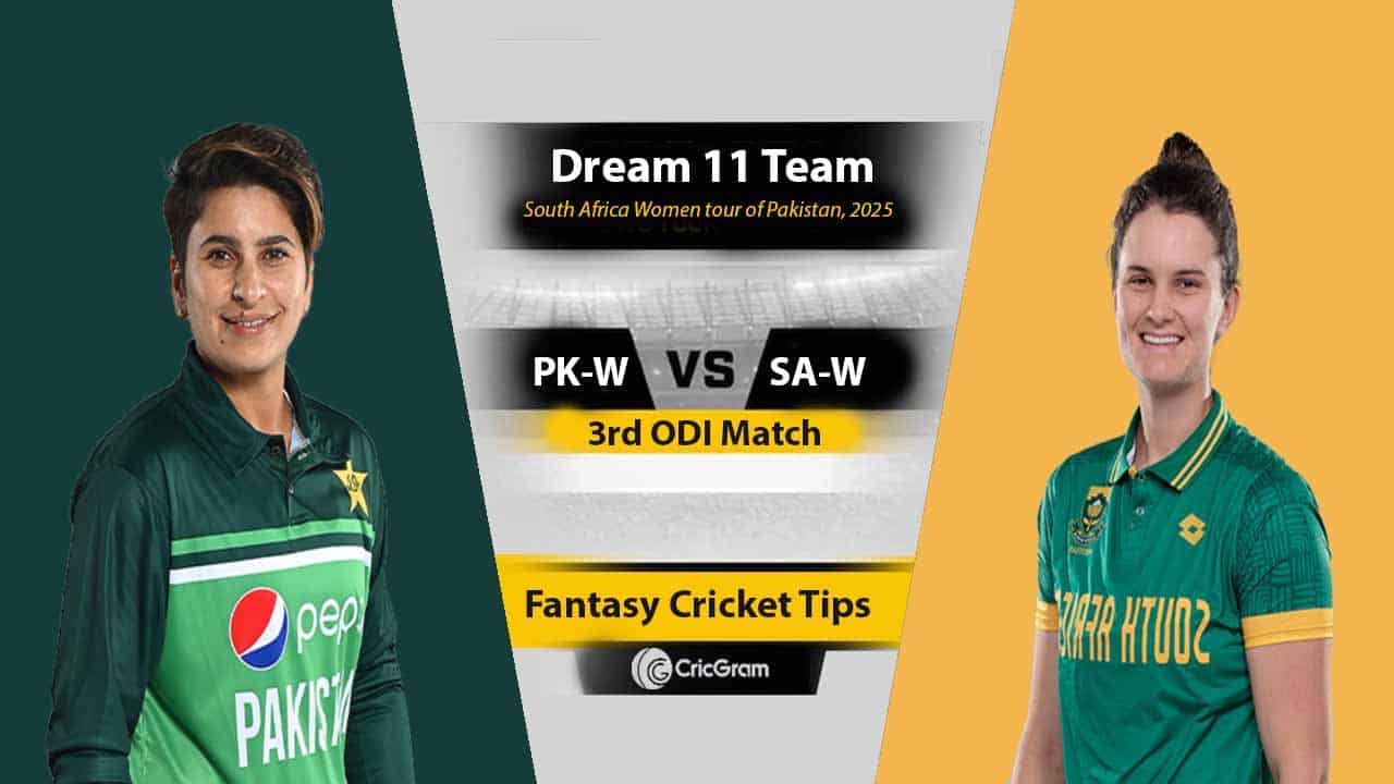 PK-W vs SA-W Dream 11 Team, 3rd ODI South Africa Women tour of Pakistan