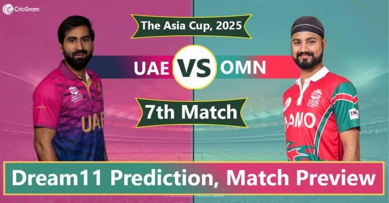 UAE vs OMN Dream11 Prediction Today, Fantasy Tips, Best Picks And Playing 11 For 7th T20I