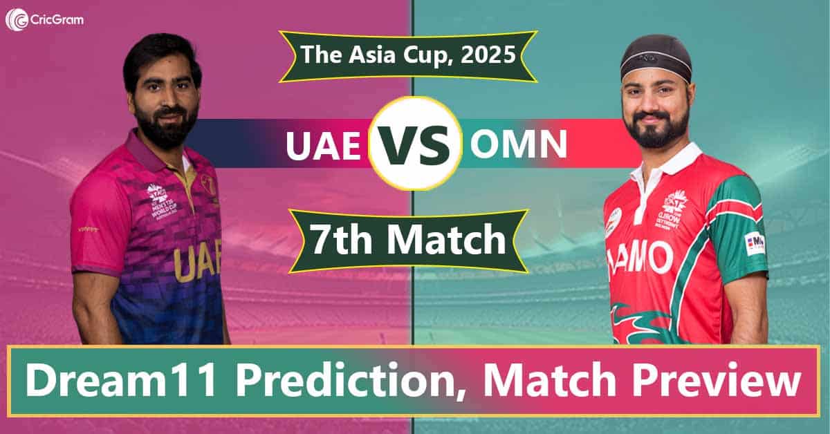 UAE vs OMN Dream11 Prediction Today, Fantasy Tips, Best Picks And Playing 11 For 7th T20I