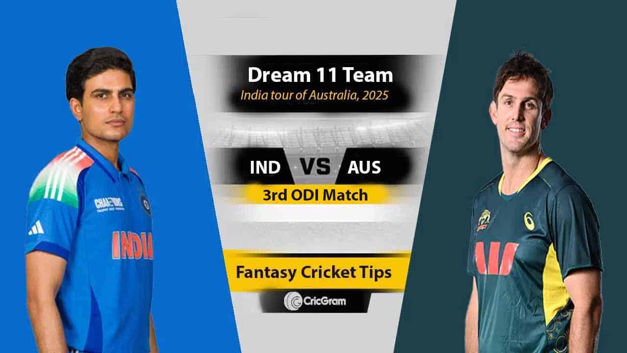 AUS vs IND Dream 11 Team, 3rd ODI India tour of Australia