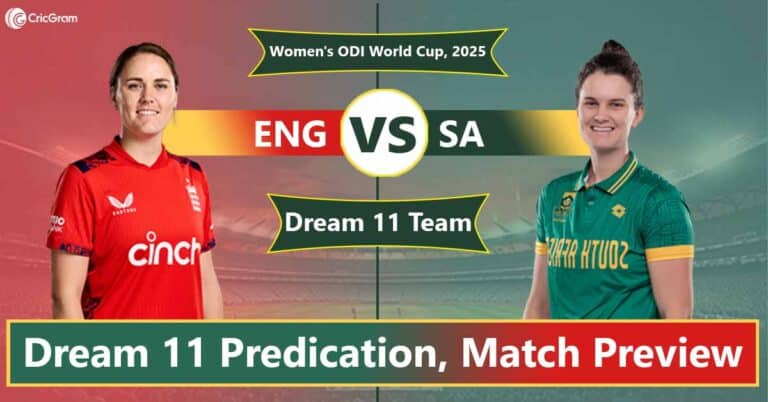 ENG vs SA Dream 11 Team, 4th ODI Women's ODI World Cup