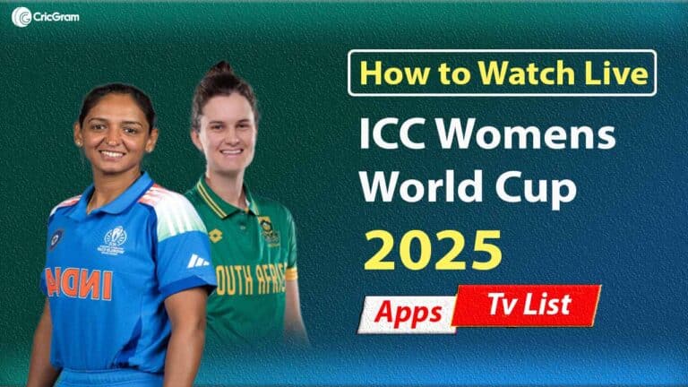 ICC Womens World Cup 2025 Final Live Apps & Tv