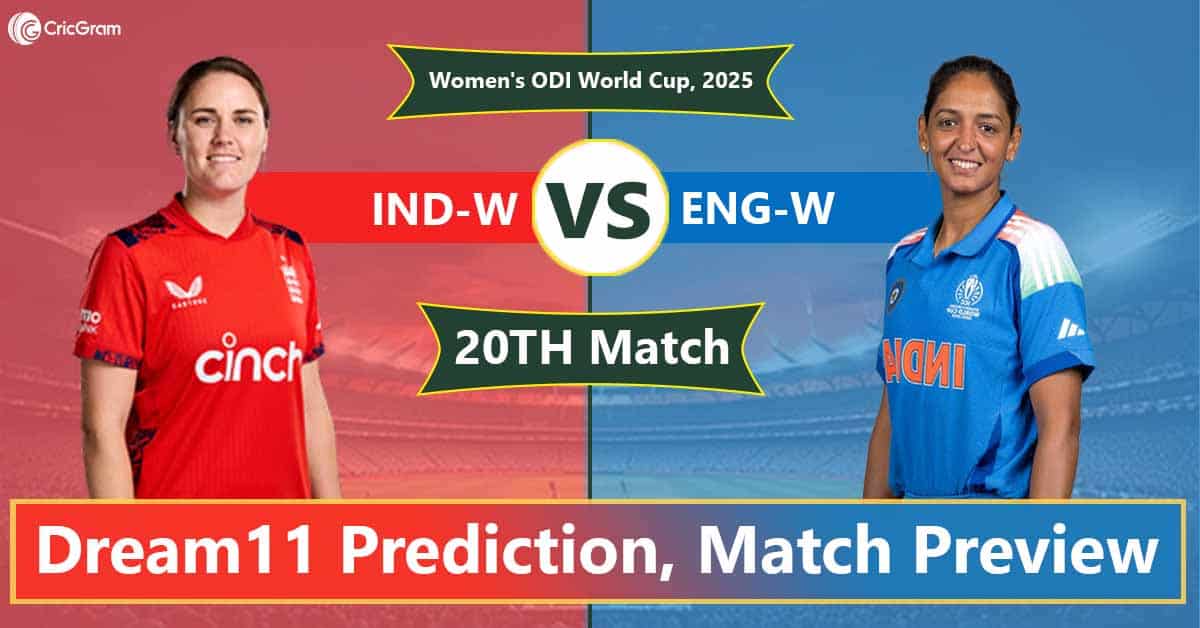 IND-W vs ENG-W Dream11 Prediction Today, Fantasy Tips, Best Picks, Playing 11 for 20th ODI Match