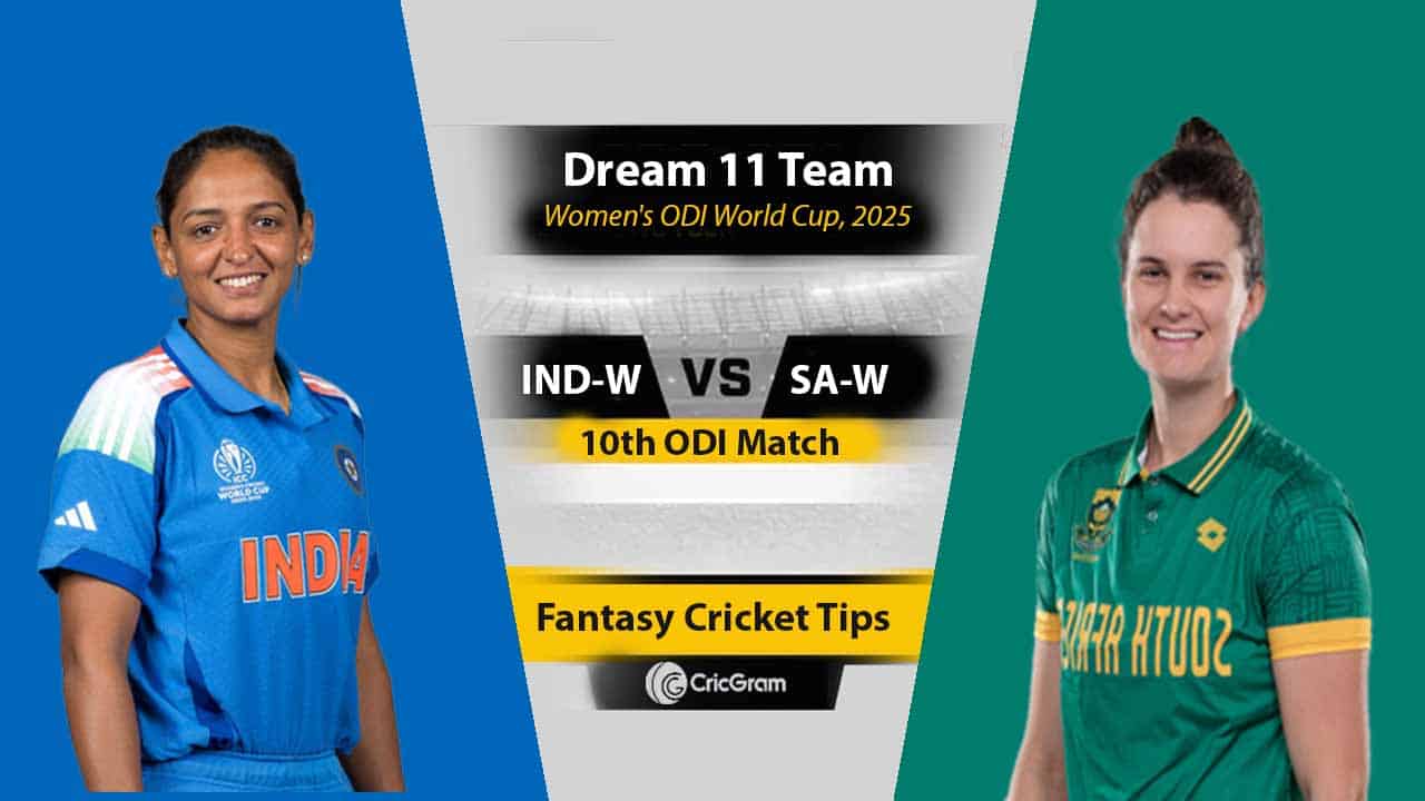IND-W vs SA-W Dream 11 Team, 10th ODI Women's ODI World Cup, 2025