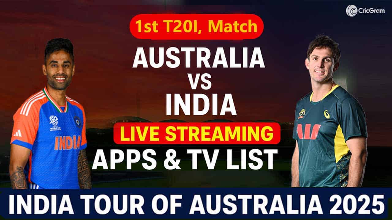 [1st T20I] Australia vs India live Streaming Apps & Tv List