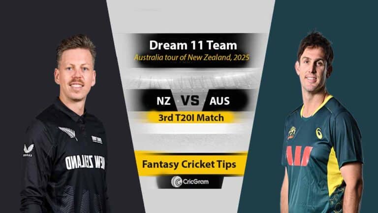 NZ vs AUS Dream 11 Team, 3rd T20I Australia tour of New Zealand, 2025