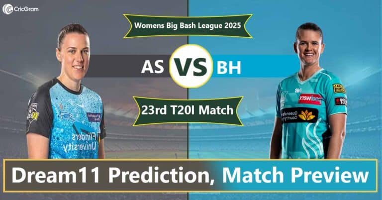 AS vs BH Dream 11 Team, 23rd Match Women's Big Bash League 2025