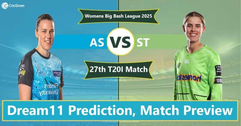 AS vs ST Dream 11 Team, 27th Match Women's Big Bash League 2025