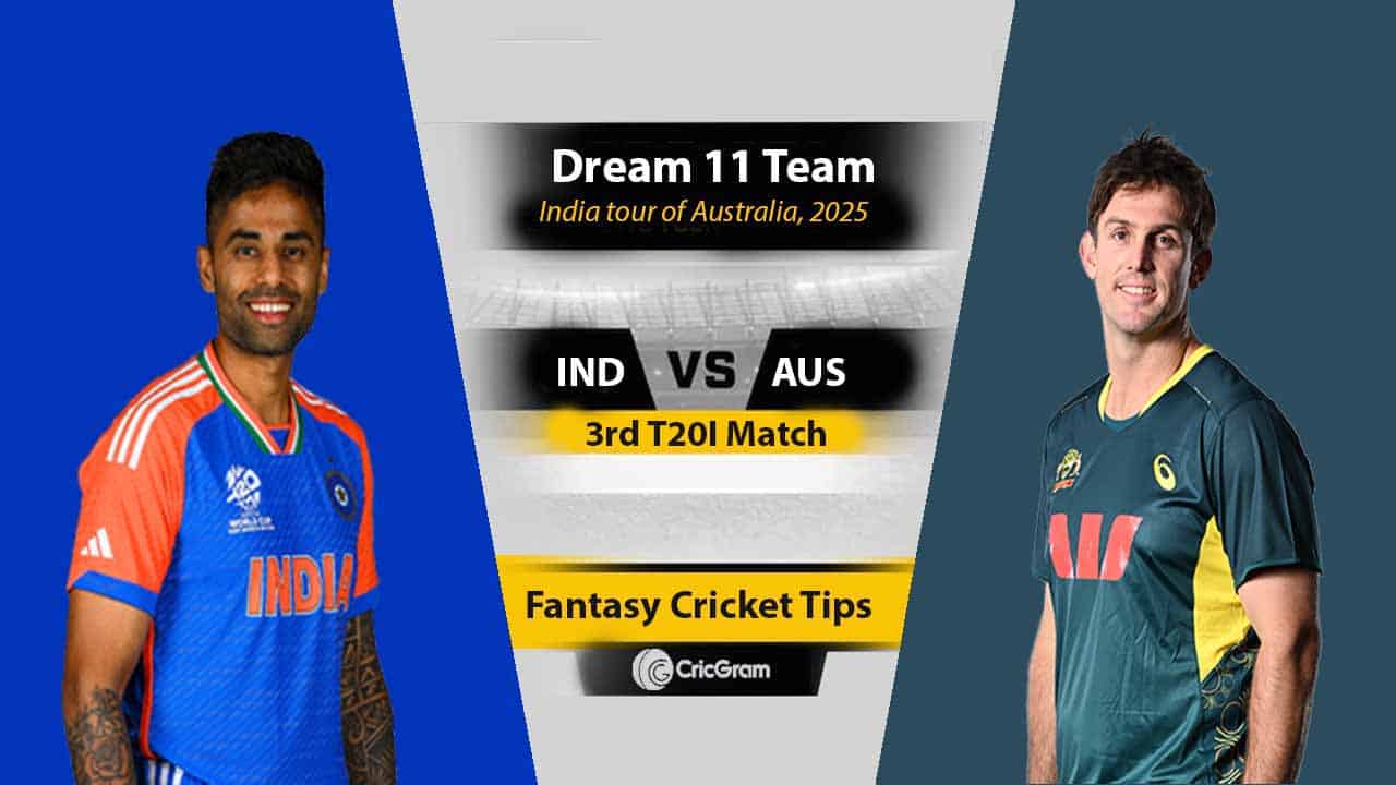 AUS vs IND Dream 11 Team, 3rd T20I India tour of Australia