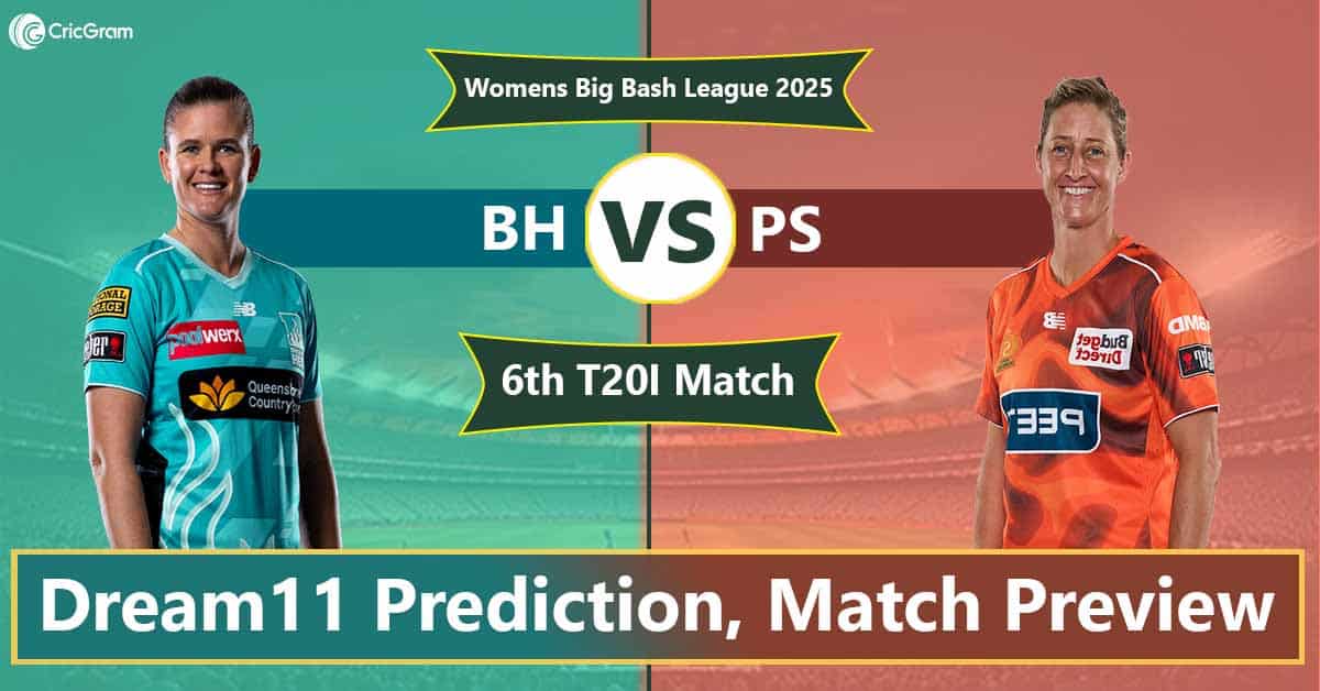 BH vs PS Dream11 Prediction Today, Fantasy Tips, Best Picks, Playing 11 for 6th Match WBBL 2025