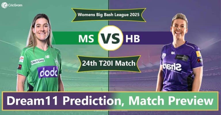 MS vs HB Dream 11 Team, 24th Match Women's Big Bash League 2025