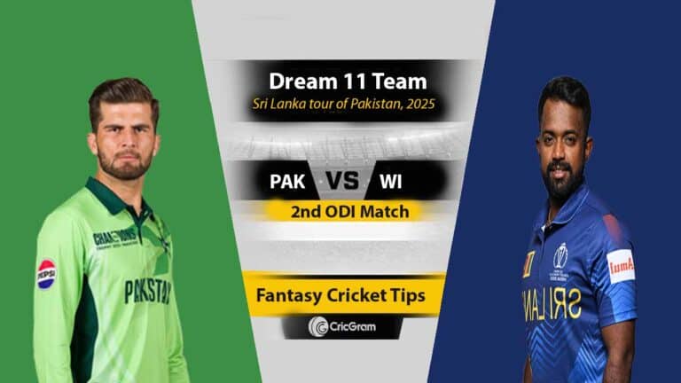 PAK vs SL Dream 11 Team, 2nd ODI Sri Lanka tour of Pakistan, 2025