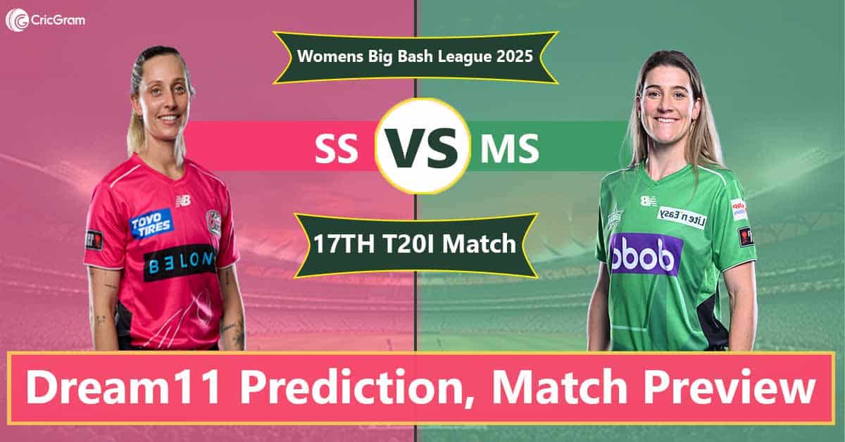 SS vs MS Dream11 Prediction Today – Fantasy Tips, Best Picks, Playing 11 for 17th Match WBBL 2025
