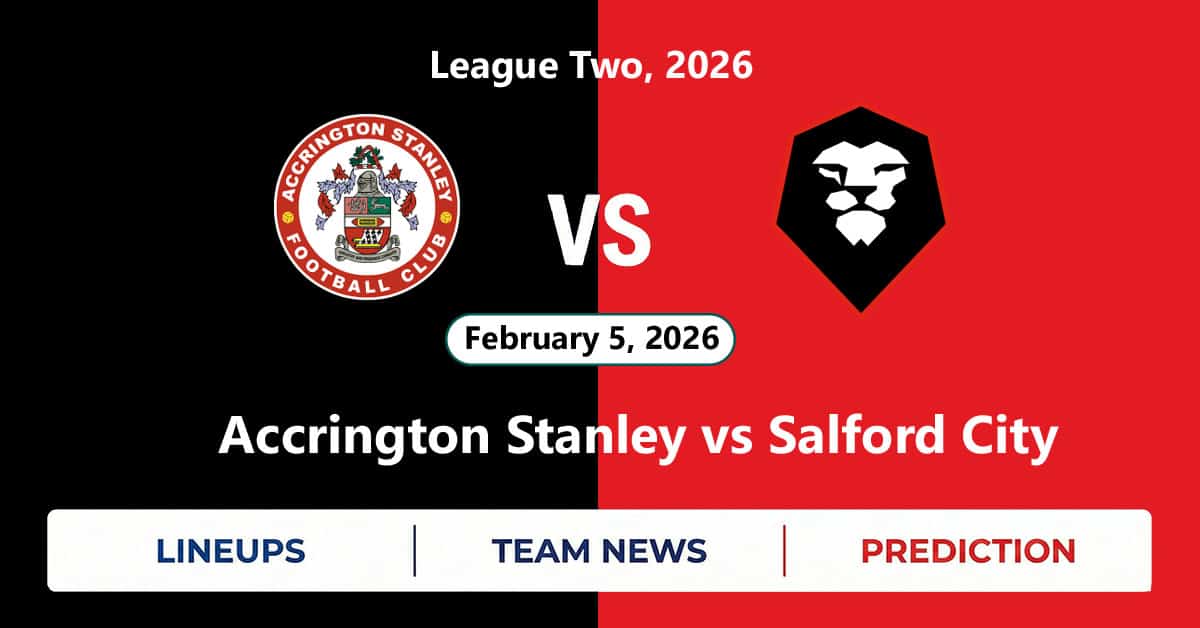 Accrington Stanley vs Salford City